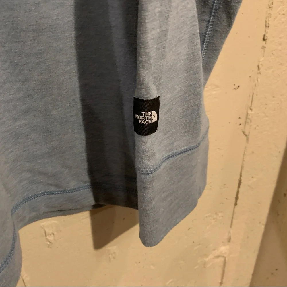 Henley Shirt Long Sleeve The North Face Mens Size XXL Casual Pullover Blue Gray